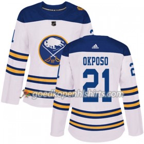 Buffalo Sabres Kyle Okposo 21 2018 Winter Classic Adidas Wit Authentic Shirt - Dames